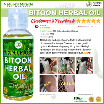 NATURE'S MIRACLE Bitoon Herbal Oil