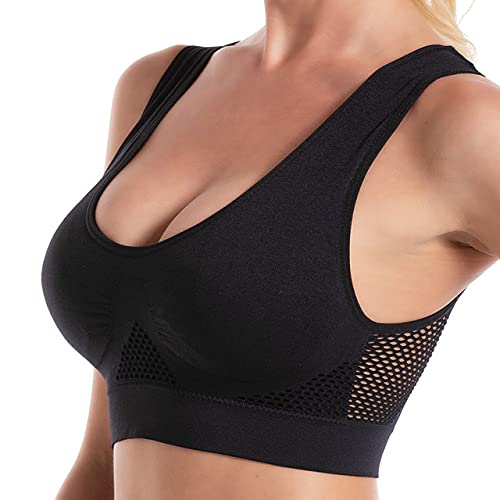 Breathable Seamless Mesh Sports Bra
