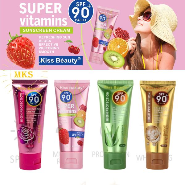 KISS BEAUTY SPF90+ Sunscreen Cream 60ml