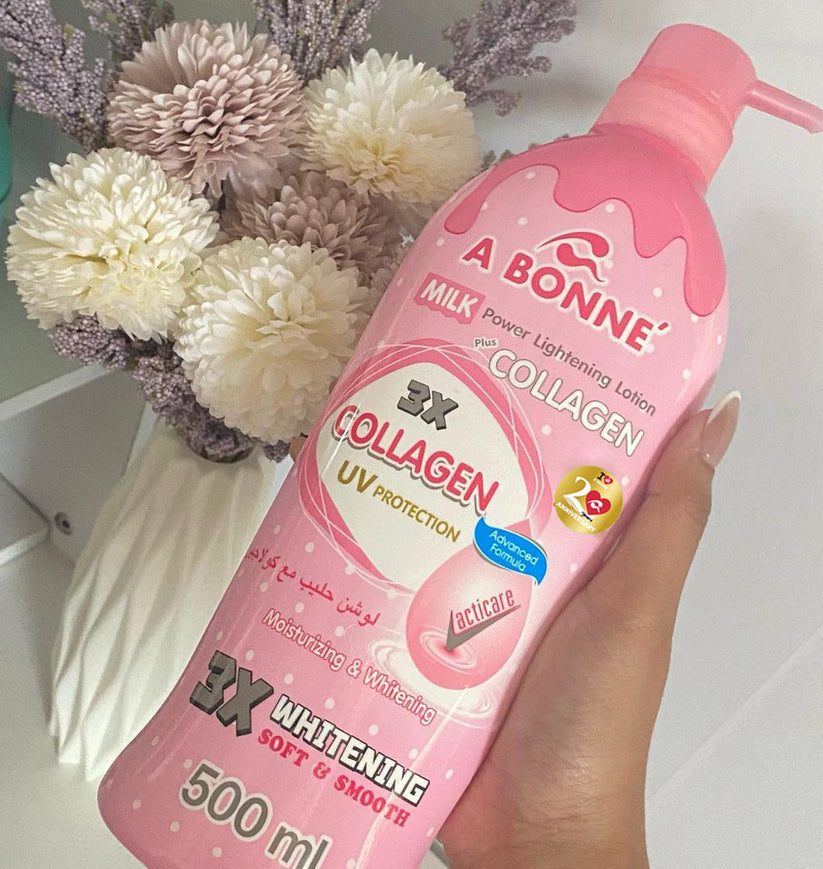 A Bonne Milk Power Lightening Lotion Plus Collagen 3x Collagen UV Protection 500ML