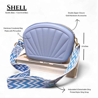 Shell Clutch Sling Bag