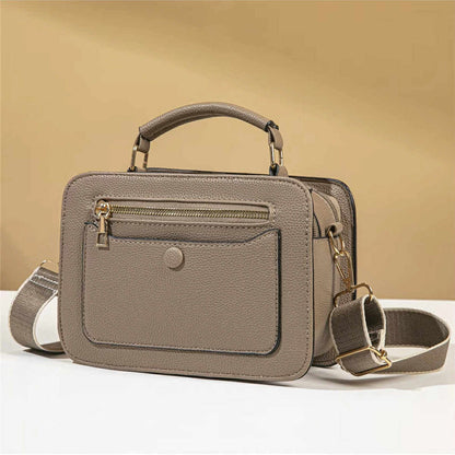 Vintage Feel Multi Compartment Crossbody Bag