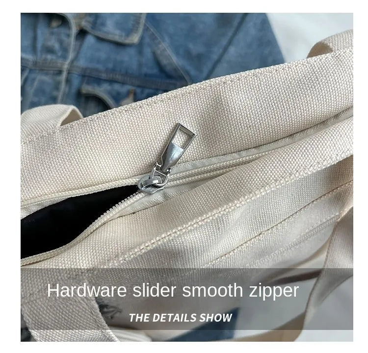 2-in-1 Canvas Tote Bag with Coin Purse