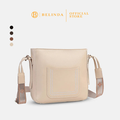 Classic Square Crossbody Bag with Front Pocket