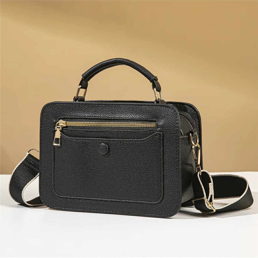 Vintage Feel Multi Compartment Crossbody Bag