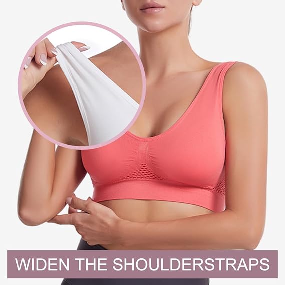 Breathable Seamless Mesh Sports Bra