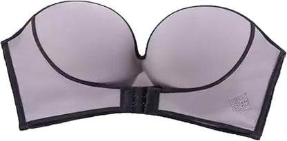 Strapless Front Buckle Push Up Bra