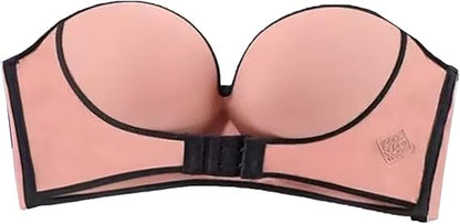 Strapless Front Buckle Push Up Bra