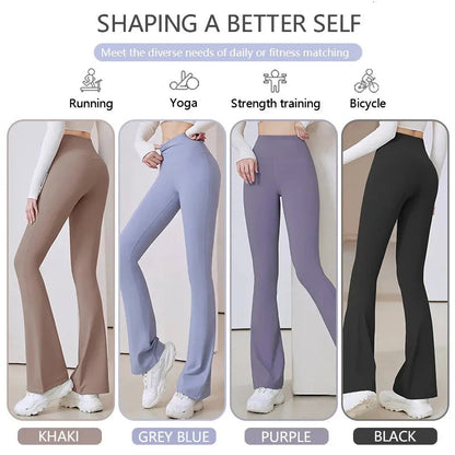 Women's High Waist  Flared Yoga Pants