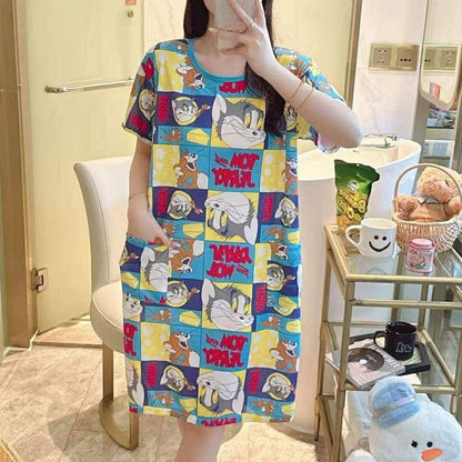 Plus Size Korean Daster with Double Pocket