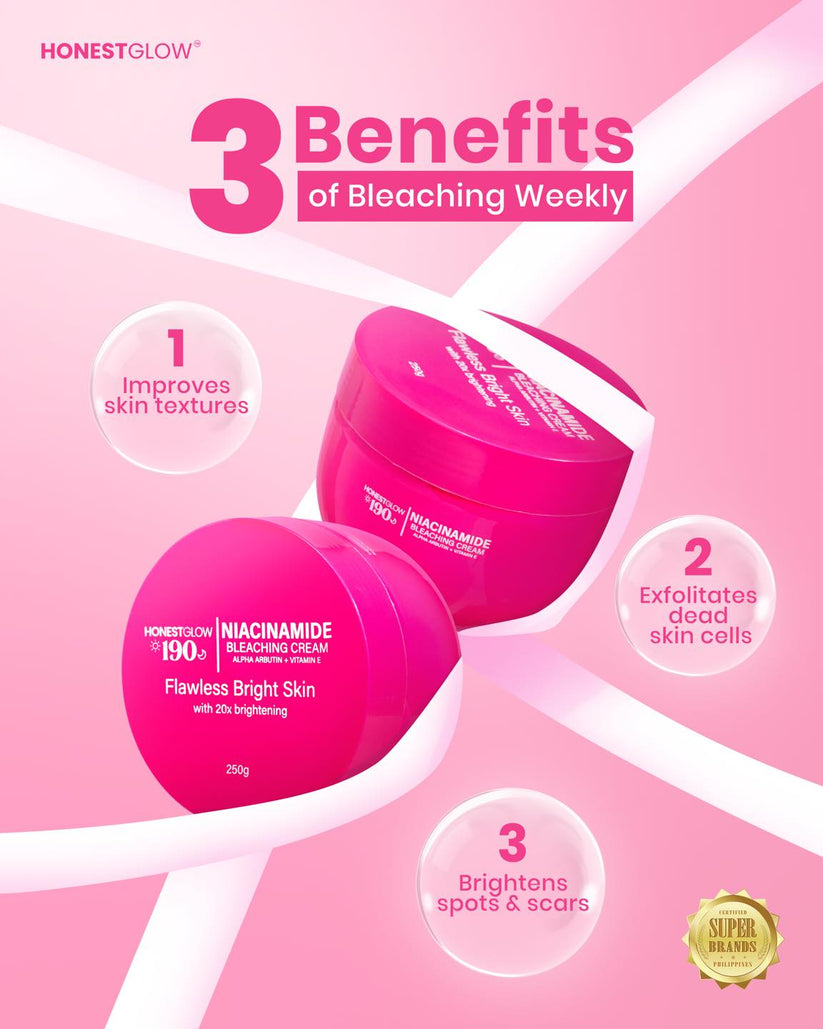 HONEST GLOW Glow 190 Niacinamide Bleaching Cream 250g