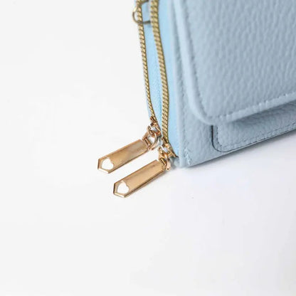 2-IN-1 Double Zipper Long Wallet Bag with Coin Purse