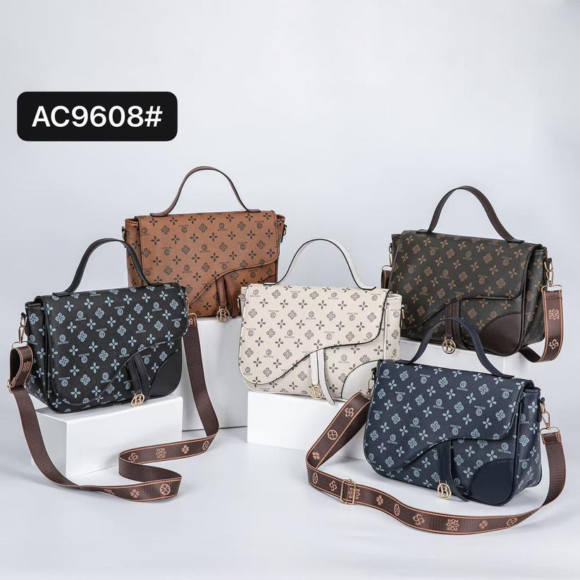Luxury Curved-Flap Monogram Sling Bag