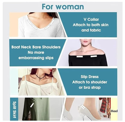 No-Trace Anti-Exposure Double-Sided Body & Clothing Tape (36pcs/pck)