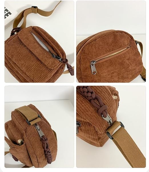 Corduroy Crossbody Bag
