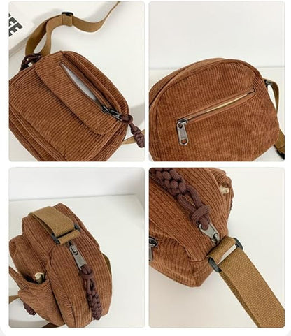 Corduroy Crossbody Bag