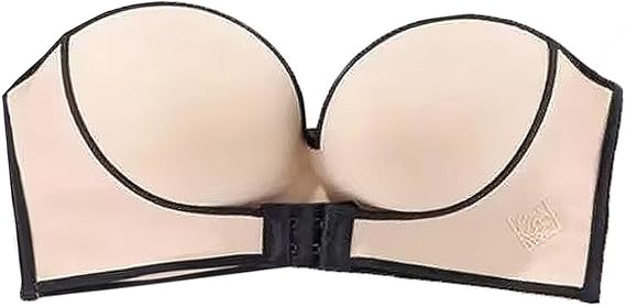 Strapless Front Buckle Push Up Bra