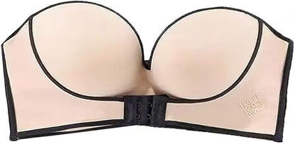 Strapless Front Buckle Push Up Bra