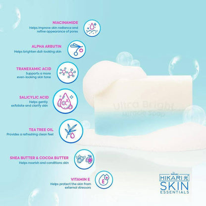 Hikari Skin Essentials: Ultra Bright Miracle Soap