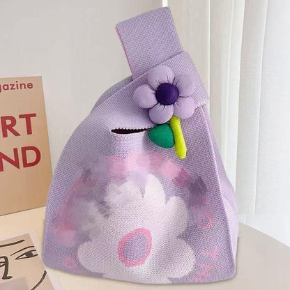 Cute Knitted Mini Tote Bag