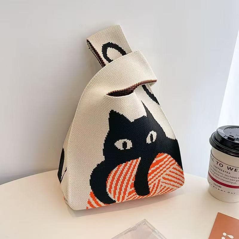 Cute Knitted Mini Tote Bag