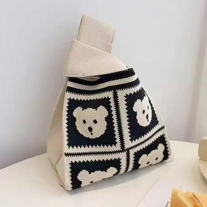 Cute Knitted Mini Tote Bag
