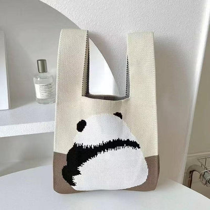 Cute Knitted Mini Tote Bag