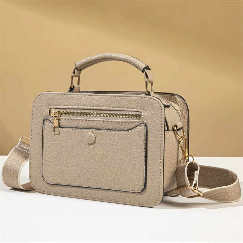 Vintage Feel Multi Compartment Crossbody Bag