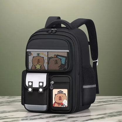Multi-Pocket Waterproof School Backpack