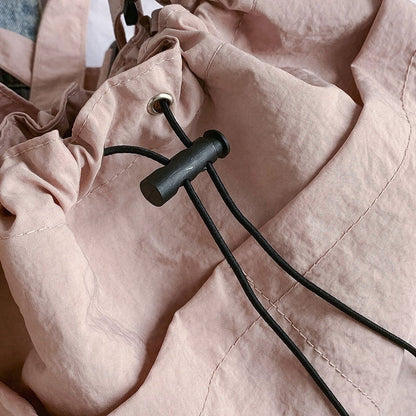 Nylon Drawstring Crossbody Bag