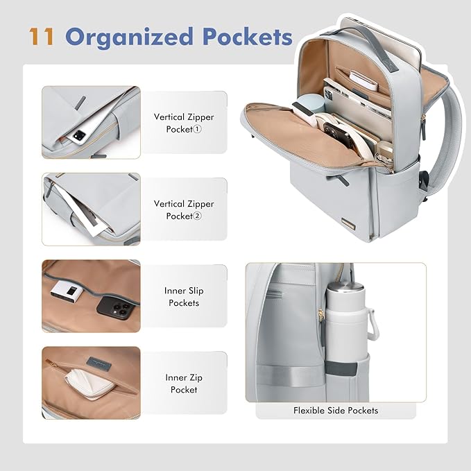 Multiple Pocket Waterproof Laptop Bag