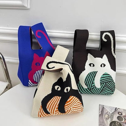 Cute Knitted Mini Tote Bag
