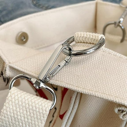 GM Trendy Canvas Letter Print Sling Bag