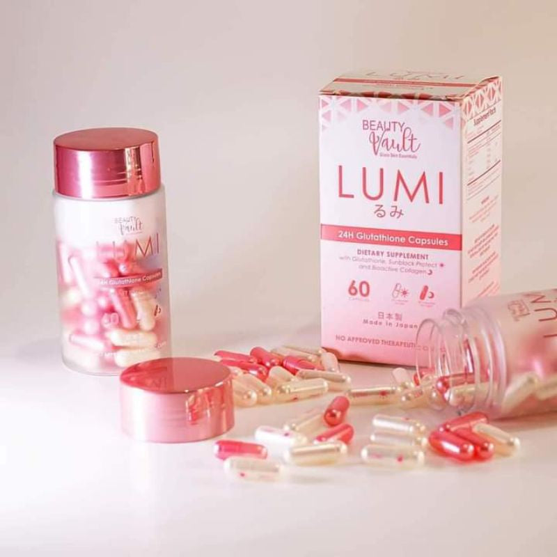lumi glutathione philippines Capsules gives you glowing skin that's healthy, protected, and nourished! #Lumi #LumiGlutathioneCapsules #GlowWithLumi Safe Formula Beauty Vault LUMI 24H Glutathione