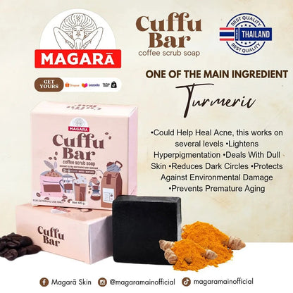 MAGARA SKIN CUFFU BAR 3IN1 SCRUB SOAP & CUFFU BUFF 60G