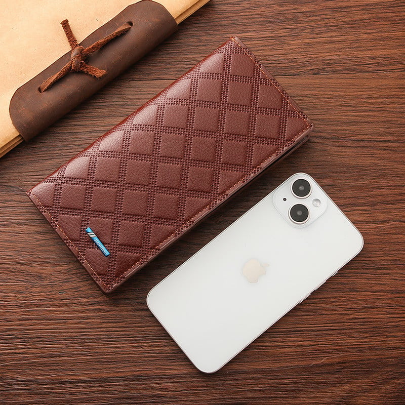 Men's Leather Long Wallet