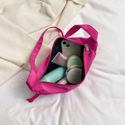 Pop-Color Crescent Shoulder Bag