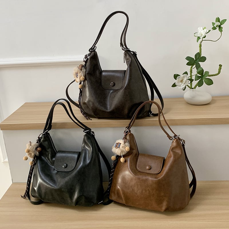 Trendy Soft Leather 3-Way Bag