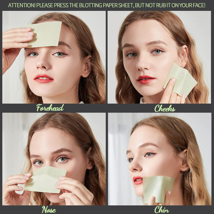 100 Sheets/Pack of High-Efficiency Oil Blotting Paper