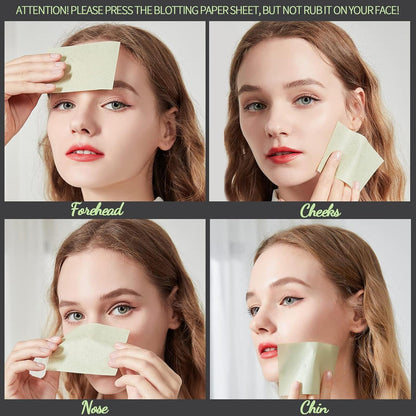 100 Sheets/Pack of High-Efficiency Oil Blotting Paper