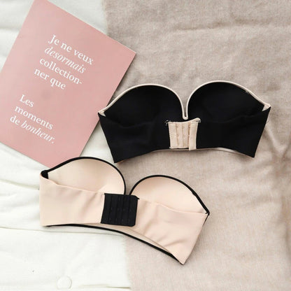 Strapless Front Buckle Push Up Bra