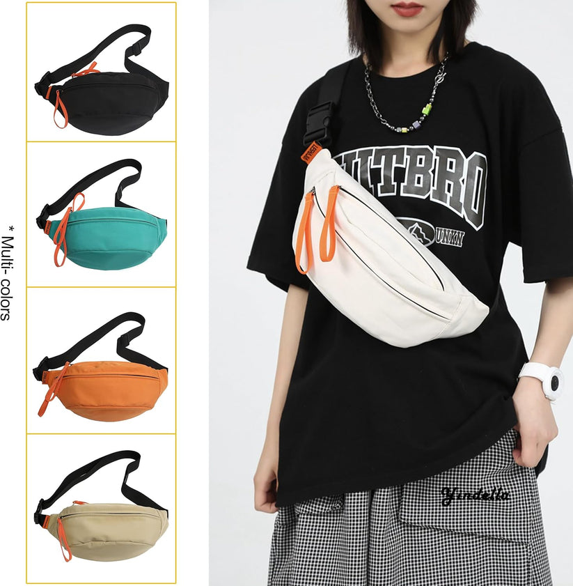 Nylon Crossbody Belt Waist Bag