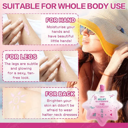 LBLS Milky Gluta White X40 SPF50 PA+++ Extreme Whitening Sunscreen 50ml