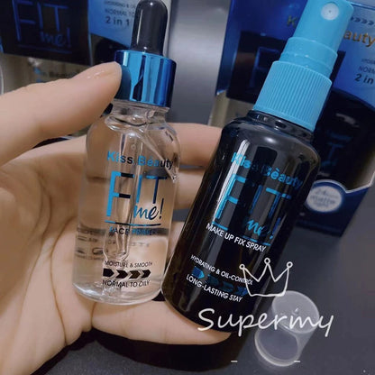 KISS BEAUTY Face Primer & Make-up Fix Spray Set