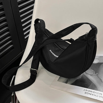 Pop-Color Crescent Shoulder Bag