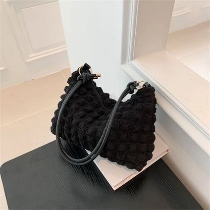 Soft Pleated Bubble Bag