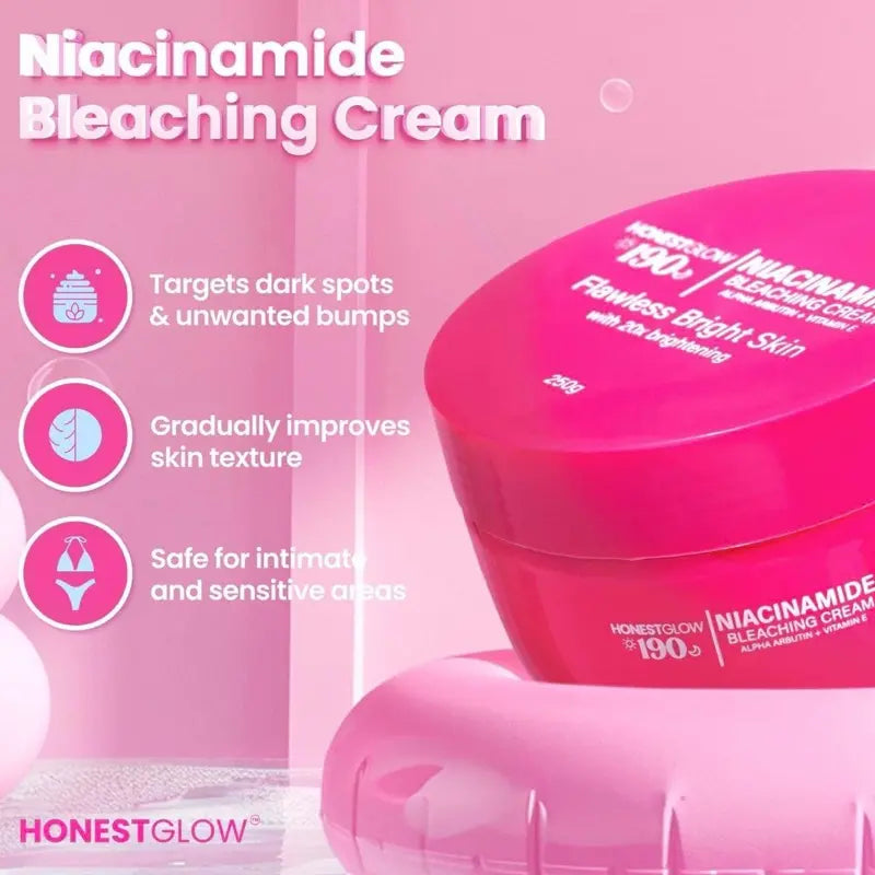 HONEST GLOW Glow 190 Niacinamide Bleaching Cream 250g