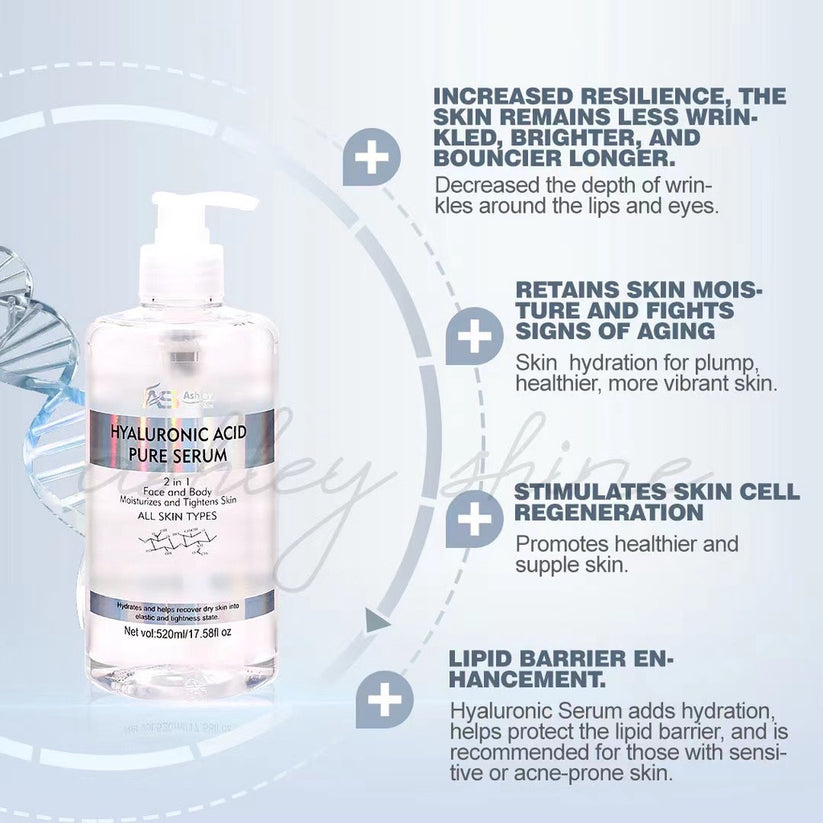 ASHLEY SHINE Hyaluronic & ASHLEY SHINE Niacinamide Pure Serum 520ml