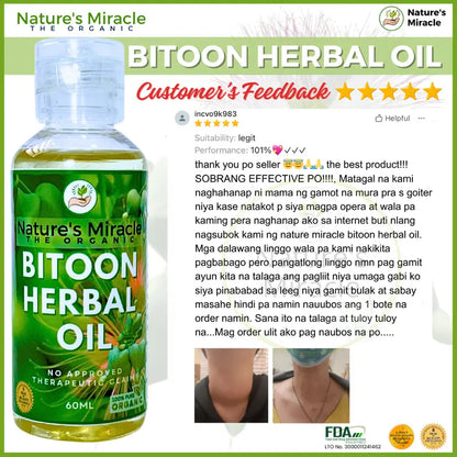 NATURE'S MIRACLE Bitoon Herbal Oil