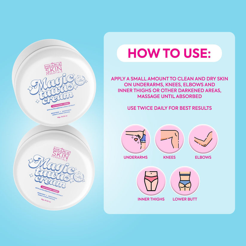 Hikari Magic Tawas Cream Underarm Whitening 10g